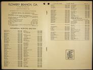 Flowery Branch Phone Book 1953
