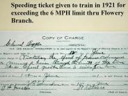 Train Speeding Ticket 1921