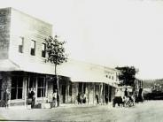 Main Street Flowery Branch during the installation of "water works." (Now that's historic!)